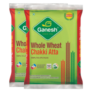 Ganesh Atta – 1kg Pack | Premium Whole Wheat Flour for Soft & Fluffy Rotis