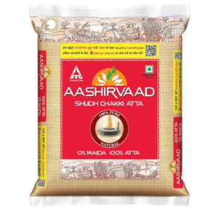 Ashirbad Atta – 5kg Pack | Premium Whole Wheat Flour for Soft & Fluffy Rotis