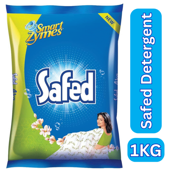 Safed Detergent Powder – 1kg Pack | Powerful Cleaning for Bright & Fresh Clothes