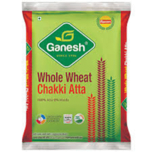 Ganesh Atta – 5kg Pack | Premium Quality Whole Wheat Flour for Soft & Fluffy Rotis