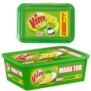 Vim Dish Wash Bar Lemon – 500g | Tough on Grease, Refreshing Lemon Fragrance
