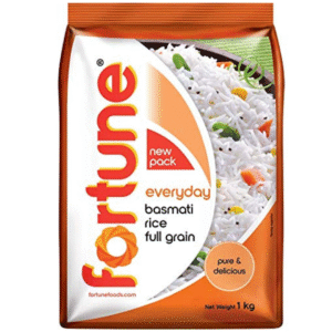 Fortune Everyday Basmati Rice – 1kg Pack | Long Grain, Aromatic & Ideal for Daily Meals