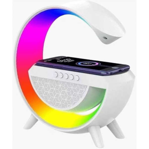 Google Assistant Table Lamp with Bluetooth Speaker – Smart Light & Sound Combo