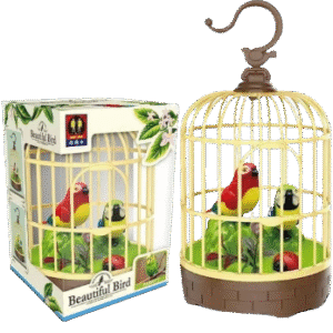Interactive Chirping Birds Toy – Real Bird Sound, Colorful Design & Battery Operated Fun