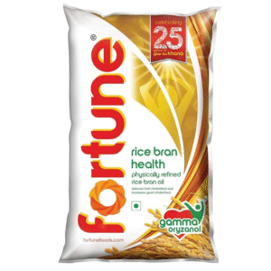 Fortune Rice Bran Health Oil – 870g Pouch | Heart-Healthy Cooking Oil with Gamma Oryzanol | Ideal for Everyday Cooking & Frying
