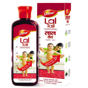Dabur Lal Tail Ayurvedic Baby Massage Oil (200ml) – Strengthens Bones & Enhances Growth Naturally