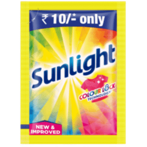 Sunlight Detergent Powder – 90g + 10g Free | Effective Cleaning at Just ₹10