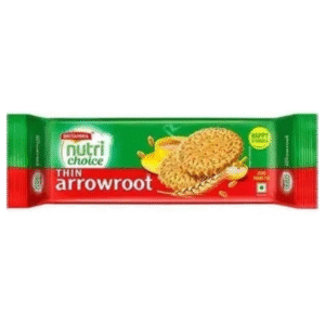 Britannia Nutri Choice Thin Arrowroot Biscuits – 300g Pack | Light & Digestive Snack for Everyday Health