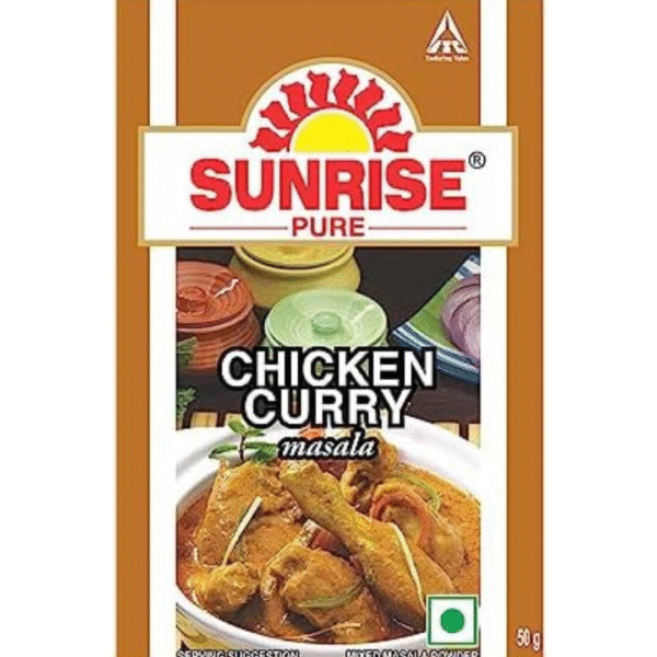 Sunrise Chicken Curry Masala Powder – 50g Box | Authentic Blend for Delicious Indian Chicken Curry