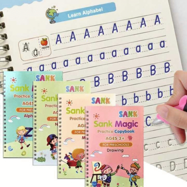 Sank Magic Practice Copybook – Reusable Handwriting Learning Book for Kids