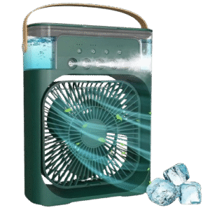 Mini Cooler Fan – 3-in-1 Cooling, Humidifying & Air Purifying for Desk, Home & Travel Use